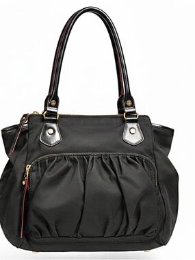 MZ Wallace Black Bedford Nylon Bag Multi Purpose Pockets & Compartments